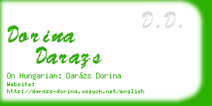 dorina darazs business card