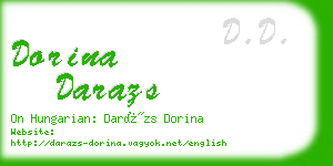 dorina darazs business card